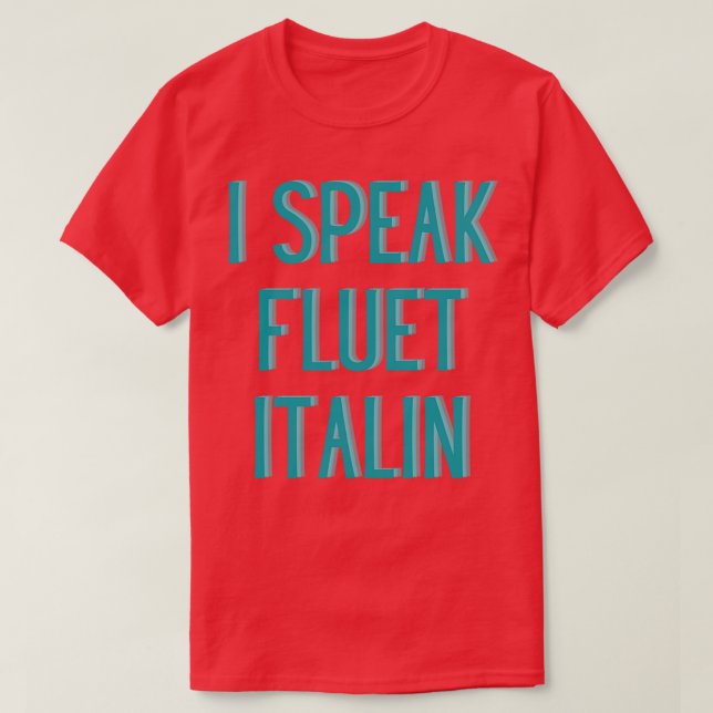 roligt att tala flytande italian t shirt (Design framsida)