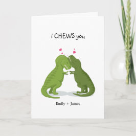 roligt att välja din dinosaur valentine/-årsdag helgkort