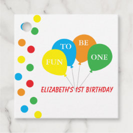 Roligt att vara ett 1-års födelsedag gåvor etiketter