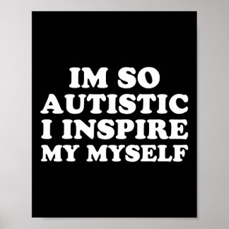 Roligt Autism Awareness Jag är Autistic Proud Kids Poster