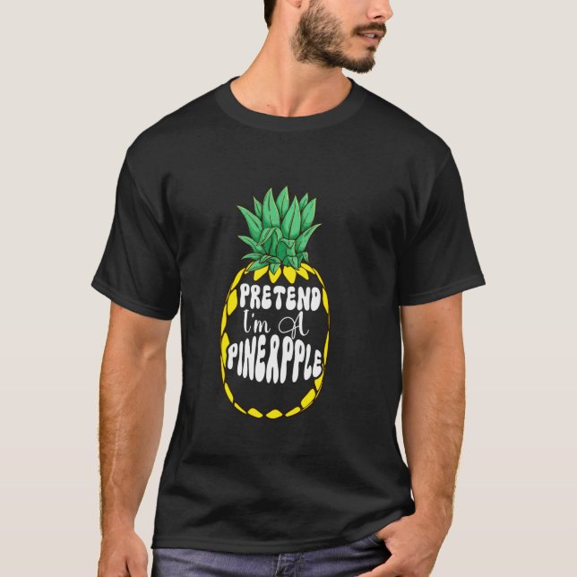 Roligt av ananas kvadrat, tre Cute Avocados Sungla T Shirt (Framsida)