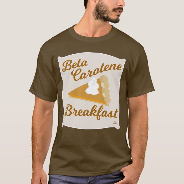 Roligt av Beta Carotene Breakfast Thanksgiving Art T Shirt (Framsida)