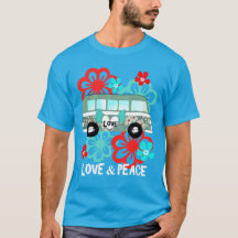 Roligt av Camper Van-grafik i Kärlek & Peace Hippi