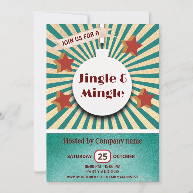 roligt av coola - jingle och julfest av flera inbjudningar (Framsida)