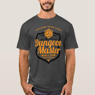 Roligt av Dungeon Master Gamer RPG Dice T Shirt