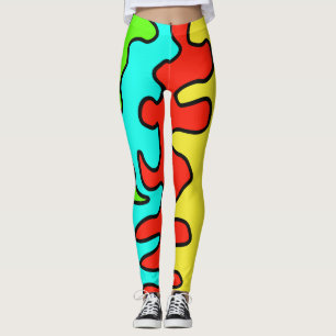 Roligt av färgkonst leggings
