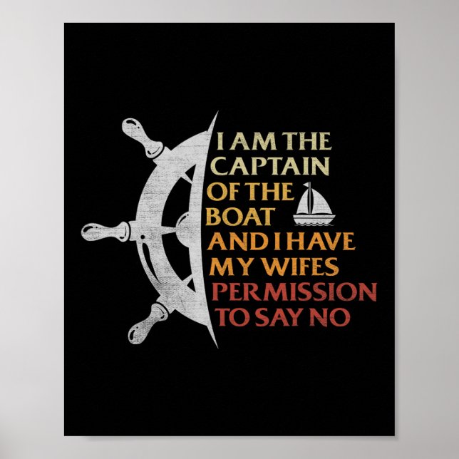Roligt av fartygets befälhavare Sail Pontoon Sailo Poster (Framsidan)