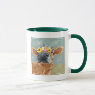Roligt av gård - Kö med blomma Krona Mugg