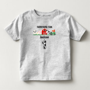 Roligt av gårdsuppfödning 1:a födelsedag Djurfödel T Shirt
