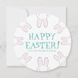 roligt av glad påsk-vita anpassningsbar, söta bunn julkort