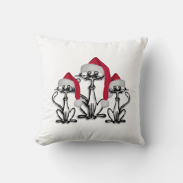 Roligt av julCaroling Cats Joyous Kudde