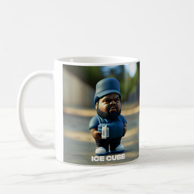 ROLIGT av konturfotoutskrift i ICE CUBE Porträtt Kaffemugg (Vänster)