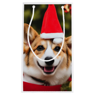 roligt av leende Corgi christmas
