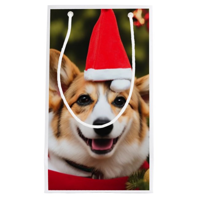roligt av leende Corgi christmas (Framsidan)