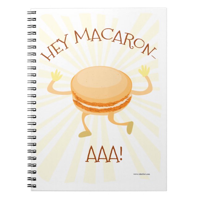 Roligt av Macaron Dance Cookie Cute Tecknad Art Anteckningsbok (Framsidan)