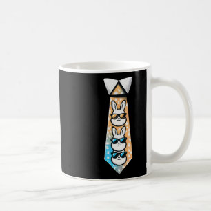 Roligt av påskhare Tie för Boys Småbarn Manar Kaffemugg