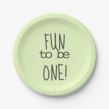 Roligt av pastellGrönt till första födelsedagen