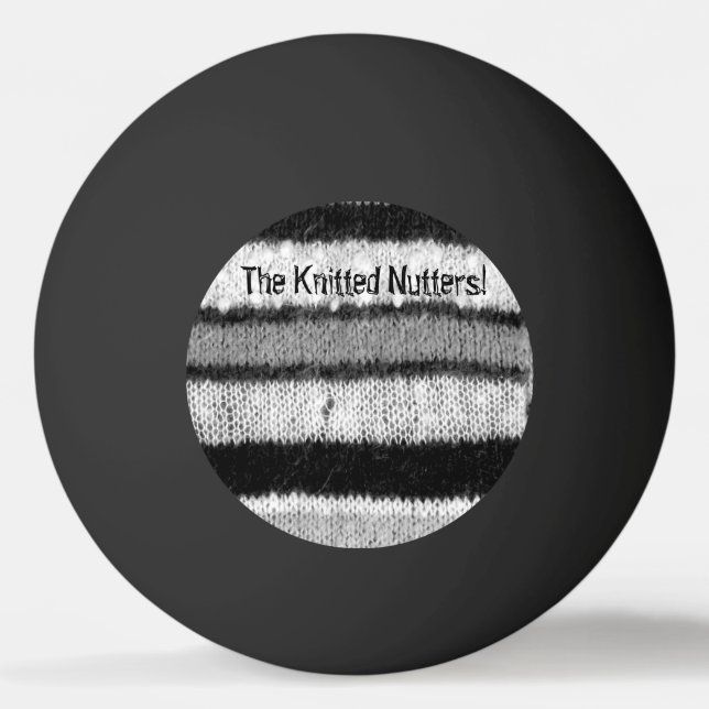 roligt av svart och vitt rand pingisboll (Framsidan)