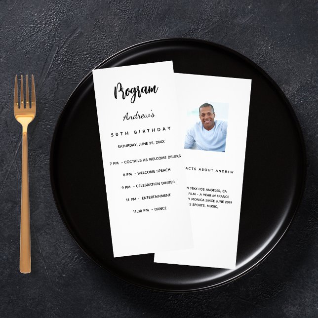 Roligt av svartvita bilder från födelsedagsprogram reklamkort (Skapare uppladdad)