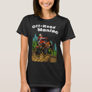 Roligt av terräng ATV 4 Hjul fyrkantig bike av T Shirt