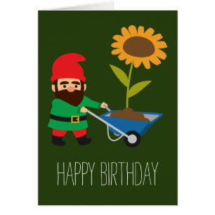 Roligt av trädgårdsgnomer hälsningskort