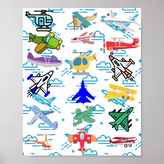 Roligt Aviation Flygning Poster (Framsidan)