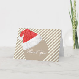 Roligt Avslappnad Modern Santa Hat-julen Bröllop Tack Kort
