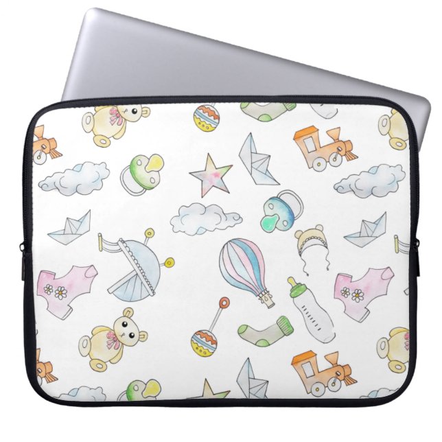 Roligt Baby Sak Laptop Fodral (Framsidan)