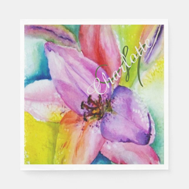 Roligt Baby Shower Party Pappersservett (Framsidan)