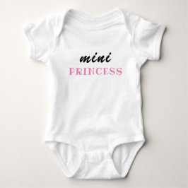 Roligt babyflickpresent, Miniprinsessa, Sött nyföt T Shirt