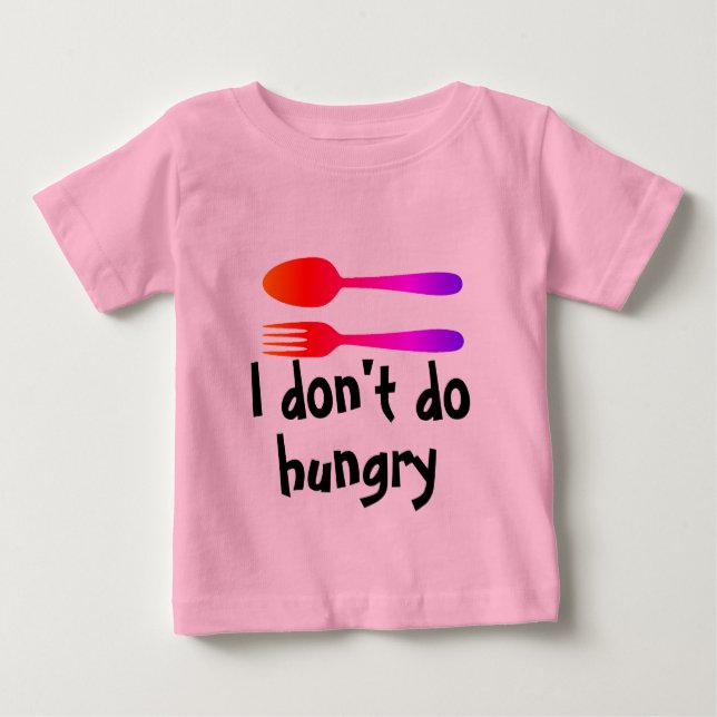 Roligt babymatcitationstecken t shirt (Framsida)