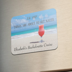 Roligt Bachelorette Girl's Resa Group Beach Magnet