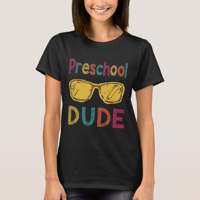 Roligt Back to school Gift Preschool T Shirt (Framsida)