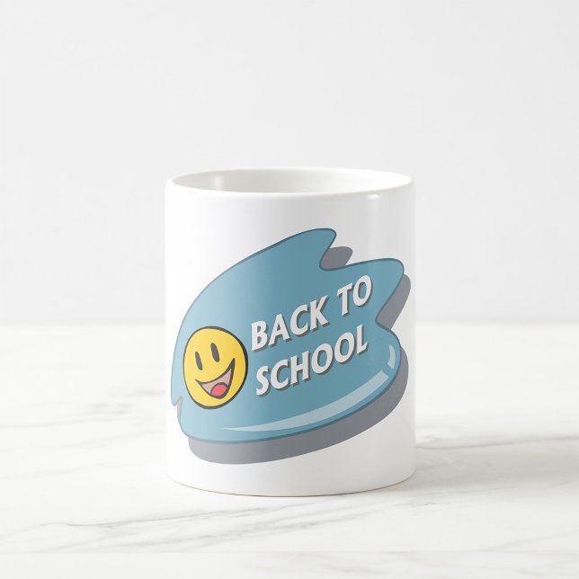 Roligt Back to school Smiley face Kaffemugg (Skapare uppladdad)