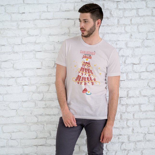 Roligt Bacon & Eggs God morgon Square T Shirt (Skapare uppladdad)