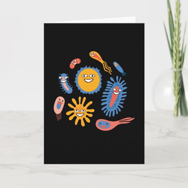 Roligt Bacteria Microbiology Chemistry Kort (Framsida)