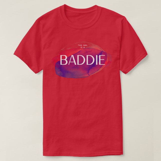 Roligt Baddie Tshirt T Shirt (Design framsida)