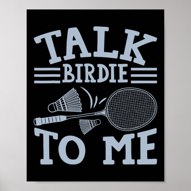 Roligt Badminton Player Match Spel Joke 2 Poster (Framsidan)