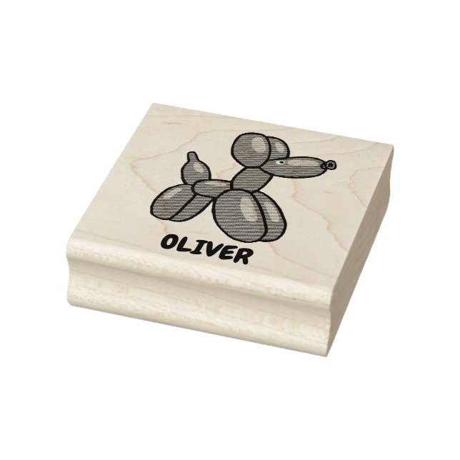 Roligt Ballongdjur hund anpassad design Stämpel (Stämpel)