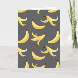 Roligt Banan-fest mönster färgglatt - redigerbart Helgkort