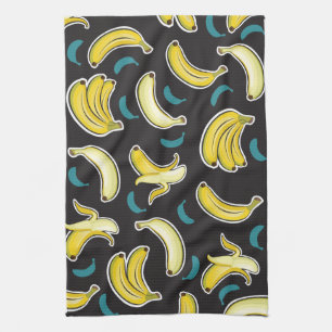 Roligt Banana Mönster Kökshandduk