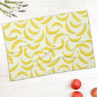 Roligt bananmönster kökshandduk
