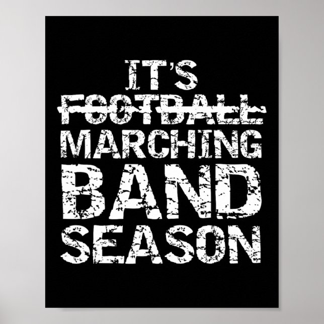 Roligt bandcitat present Inte fotboll Det är marsc Poster (Framsidan)