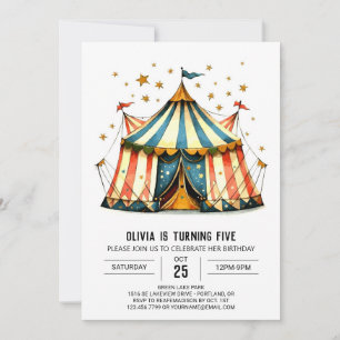 Roligt Bards digitala cirkus födelsedag Inbjudningar