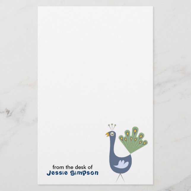 Roligt Bards Personlig Stationery Brevpapper (Framsida)