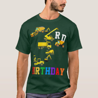 Roligt barn 3:e dagskonstruktion Lastbilar under 3 T Shirt
