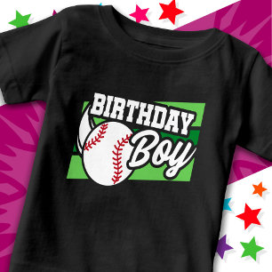 Roligt barnbasebollfirande Hemmalöp Födelsedags Po T Shirt