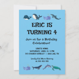 Roligt Barns födelsedag Party Inbjudningar