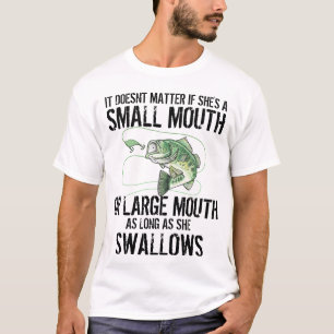 Roligt bas- fiske t shirt