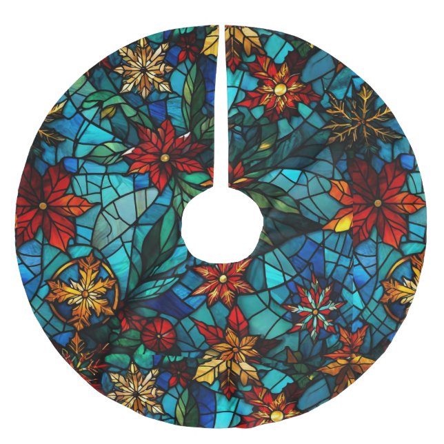 Roligt Bas med glaset Julgran uppåt Julgransmatta Borstad Polyester (Framsidan)